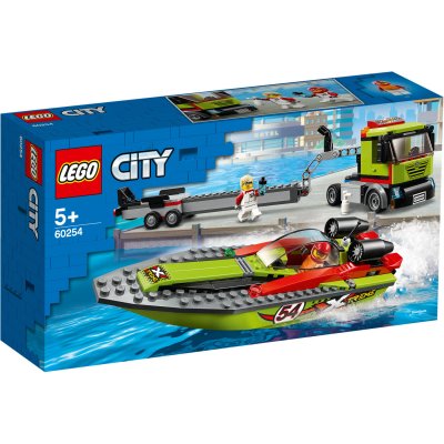 LEGO City Great Vehicles 60254 Le transport du bateau de course