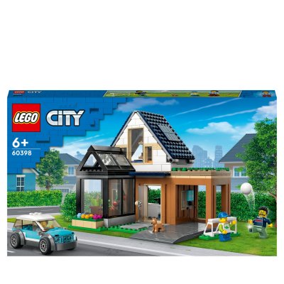 LEGO&reg; City - La maison familiale et la voiture &eacute;lectrique - 60398