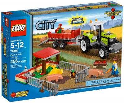 Lego City - La Porcherie Et Le Tracteur - 7684