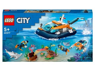 LEGO&reg; City - Le bateau d&rsquo;exploration sous-marine - 60377