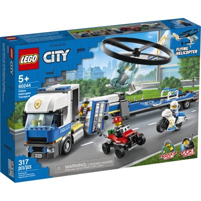 LEGO City Police 60244 Le transport de l'h&eacute;licopt&egrave;re de la police
