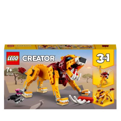 LEGO Creator 3 en 1 31112 Le lion sauvage 