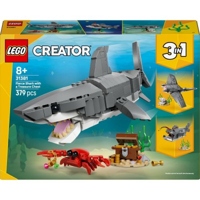 LEGO Creator 3-en-1 31381 Le redoutable requin et le coffre au tr&eacute;sor