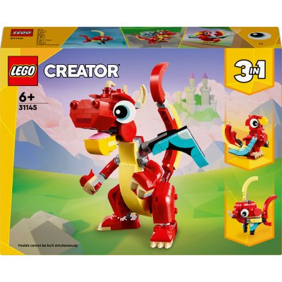 Lego Creator 3-en-1 - Le dragon rouge, Jouets de construction