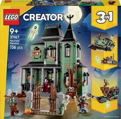 LEGO&reg; Creator 3in1 Haunted Mansion House Building Toy 31167