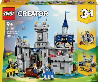 LEGO&reg; Creator 3in1 Medieval Horse Knight Castle Playset Building Toy 31168