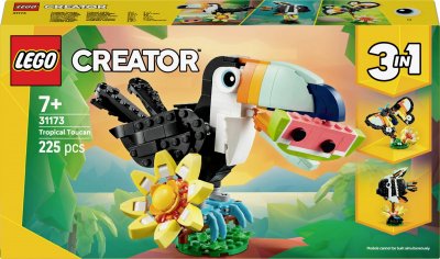 LEGO&reg; Creator 3in1 Wild Animals: Tropical Toucan Figure Playset 31173