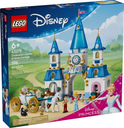 LEGO&reg; Disney Princess 43275 Le ch&acirc;teau de Cendrillon et la cal&egrave;che 