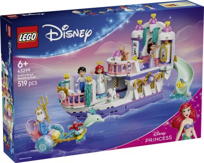 LEGO&reg; Disney Princess 43299 Le bateau du mariage royal d&rsquo;Ariel