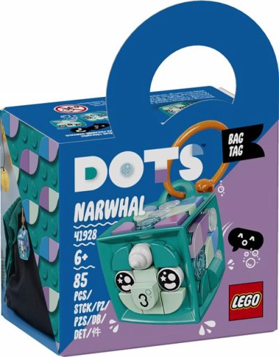 LEGO DOTS 41928 Porte-cl&eacute;s narval 