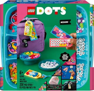 LEGO DOTS 41949 La m&eacute;ga-bo&icirc;te de porte-cl&eacute;s Messages 