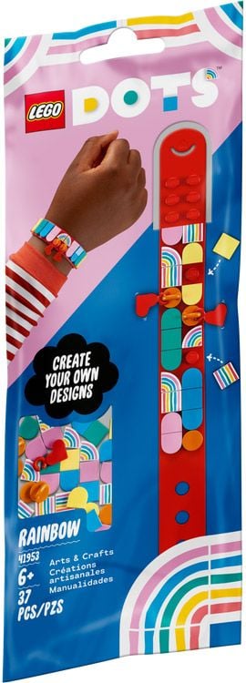 LEGO DOTS 41953 Bracelet avec des charms Arc-en-ciel 