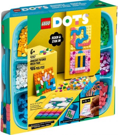 LEGO DOTS 41957 Le m&eacute;ga-lot de d&eacute;corations adh&eacute;sives 