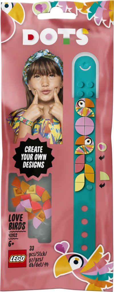 Lego dots le bracelet oiseaux amoureux