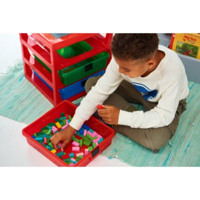 LEGO &Eacute;tag&egrave;re de Rangement 3 Tiroirs Bleu Taille unique