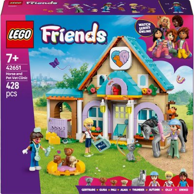 LEGO&reg; Friends 42651 La clinique v&eacute;t&eacute;rinaire pour chevaux et animaux de compagnie 