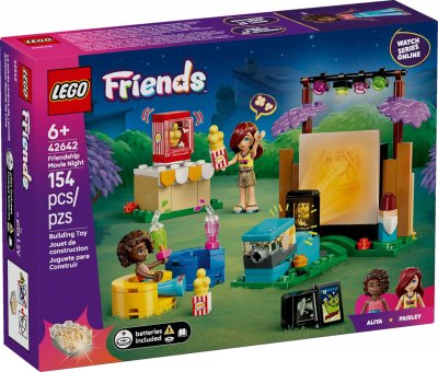 LEGO&reg; Friends Friendship Movie Night Pretend-Play Toy Building Kit 42642