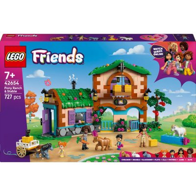 LEGO&reg; Friends Pony Ranch & Stable Building Set, Horse Toy Playset 42654
