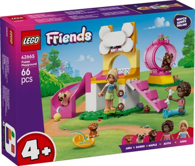 LEGO&reg; Friends Puppy Playground Building Kit, Dog Toy for Pretend Play 42665