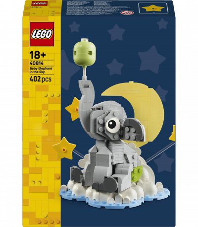 LEGO&reg; Iconic 40814 Le b&eacute;b&eacute; &eacute;l&eacute;phant dans le ciel