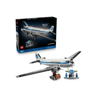LEGO Icons 11378 Douglas DC-3 Pan Am Airliner - 1903 pi&egrave;ces - Bleu