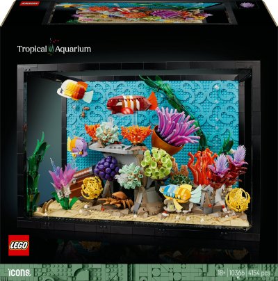 Lego Icons Aquarium Tropical Set De Construction - Jouet Color&eacute;