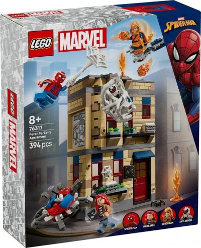 Lego Jeu De Construction De L&acute;appartement De Peter Parker Marvel
