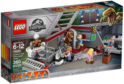 LEGO Jurassic World 75932 La poursuite du V&eacute;lociraptor Jurassic Park 