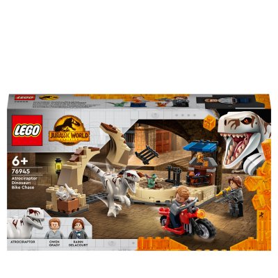 LEGO Jurassic World 76945 La poursuite en moto de l&rsquo;Atrociraptor 
