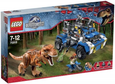 Lego jurassic world - la poursuite du t-rex - 75918 75918