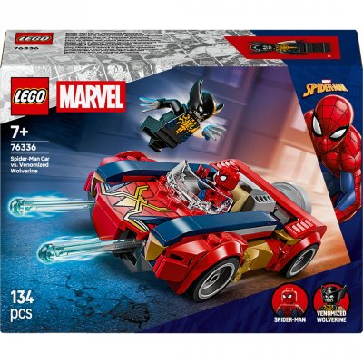 LEGO Marvel 76336 Spider-Man et sa voiture contre Wolverine v&eacute;nomis&eacute;