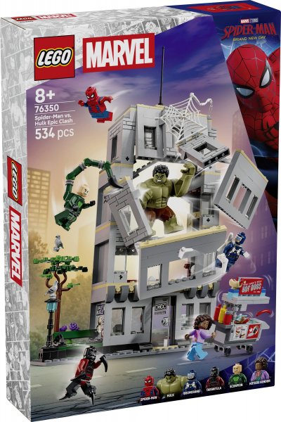 LEGO Marvel 76350 L'affrontement l&eacute;gendaire entre Spider-Man et Hulk