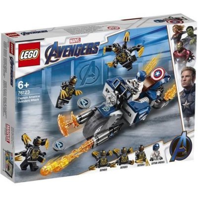 LEGO Marvel Avengers 76123 Captain America et l&rsquo;attaque des Outriders