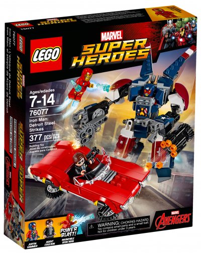 LEGO&reg; Marvel Super Heroes 76077 Iron-Man : l'Attaque de Detroit Steel - Jeu de construction