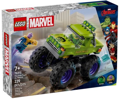 LEGO Marvel The Hulk Truck vs. Thanos Building Toy Set 76312