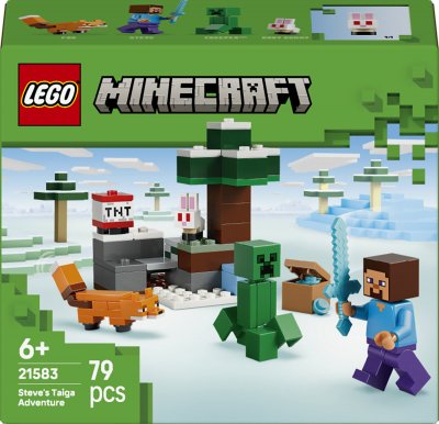 LEGO&reg; Minecraft&reg; 21583 Les aventures de Steve dans la ta&iuml;ga