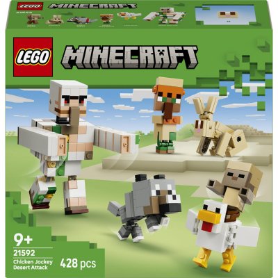 LEGO Minecraft 21592 L'attaque du d&eacute;sert du Poulet chevauch&eacute;