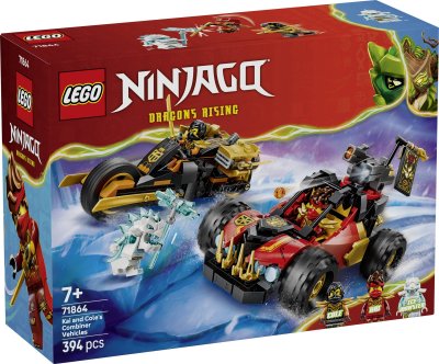 LEGO&reg; Ninjago&reg; 71864 V&eacute;hicules combinables de Kai et Cole