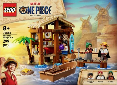 LEGO&reg; ONE PIECE Windmill Village Hut Building Kit 75636