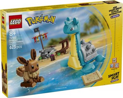 LEGO Pok&eacute;mon 72162 SMART Play : Chasse au tr&eacute;sor d'Evoli et Lokhlass