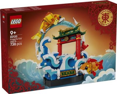 LEGO Saut de la carpe symbole de Prosp&eacute;rit&eacute; 80120, 736 pi&egrave;ces - Neuf