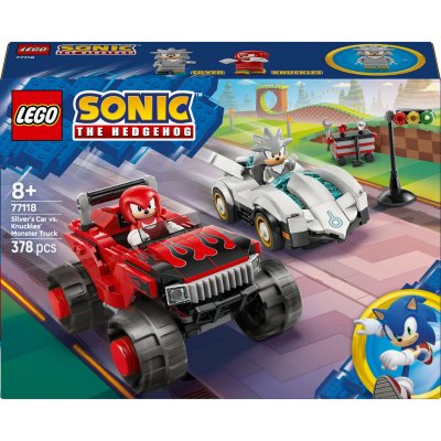 LEGO Sonic 77118 La voiture de Silver contre le Monster Truck de Knuckles