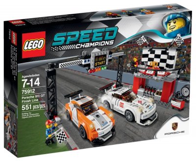 Lego speed champions 75912 la ligne d'arriv&eacute;e de la porsche 911 75912