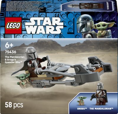 LEGO Star Wars 75436 Le speeder bike du Mandalorien et Grogu - Neuf