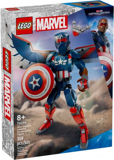 LEGO&reg; Super Heroes 76296 Figurine du nouveau Captain America &agrave; construire 