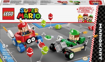 LEGO Super Mario Mario Kart B&eacute;b&eacute; Mario contre B&eacute;b&eacute; Luigi 72034 LEGO