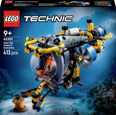 LEGO Technic 42201 Le sous marin de recherche en haute mer - Jeu de construction d&egrave;s 9 ans 