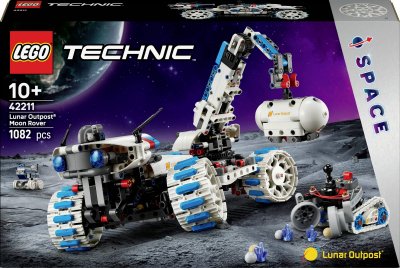 LEGO&reg; Technic Lunar Outpost&acute; Moon Rover Space Vehicle Set STEM Toy 42211
