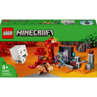 Lego The Ambush On The Nether Portal Construction Game Multicolore