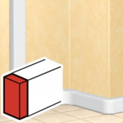LEGRAND  010702 DLP Monobloc Embout pour Goulottes, 50mmx105mm, Blanc